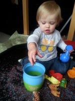 Coloured Rice Sensory Play