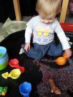 Coloured Rice Sensory Play