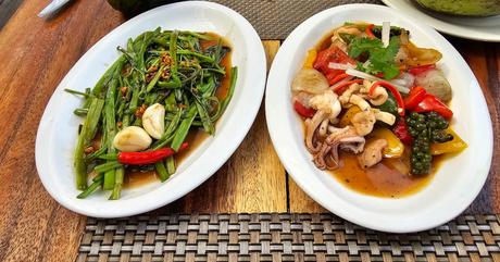 Morning Glory & Seafood Lunch at Eden Resort, Koh Rong Samloem