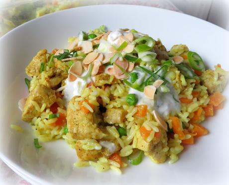 Curried Chicken and Coconut Rice Casserole