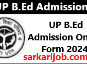 B.Ed Admission Online Form 2024