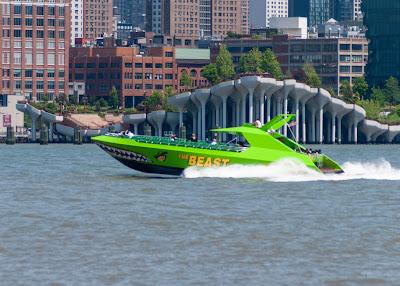 Two very different boats (same river)