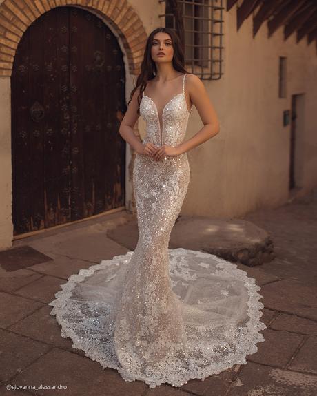 top wedding dresses mermaid with spaghetti straps sexy giovanna alessandro