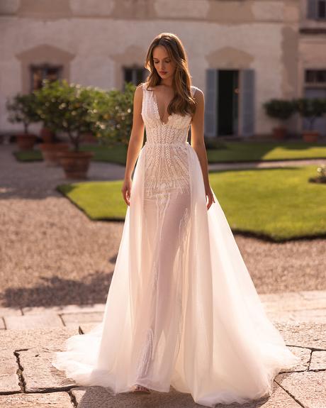 top wedding dresses sexy with overskirt aria