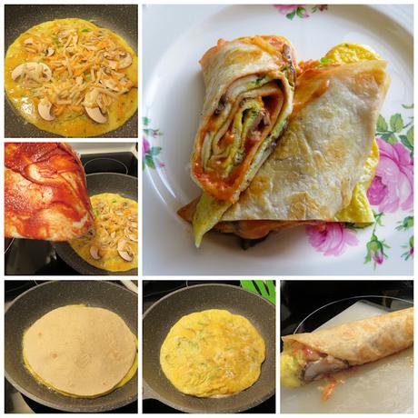 How to make breakfast egg rolls