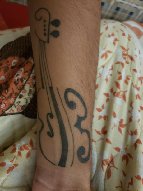 21 Hottest Ankle Tattoo Ideas: Simple Designs with Significance to Kickstart 2024! 19 Alternate design viola tattoo on ankle
