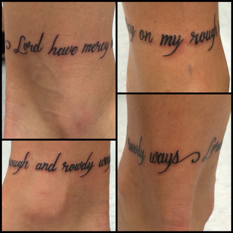 21 Hottest Ankle Tattoo Ideas: Simple Designs with Significance to Kickstart 2024! 16 Song lyrics as tattoos around the ankle