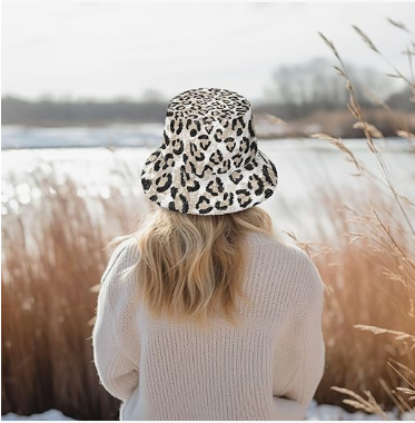 21 Amazing Gifts For K-Pop Fans 20 Brown Fluffy Leopard Bucket Hat