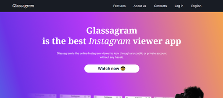 Glassagram: A Private Instagram Viewer Application to Check Out