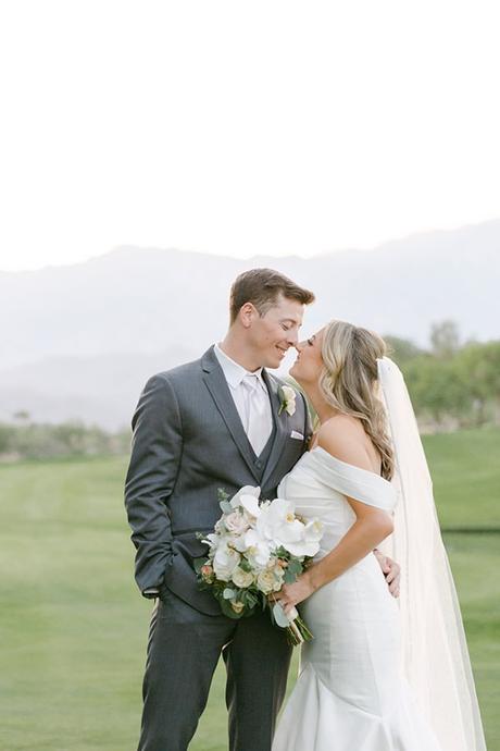 Stylish neutral wedding in Palm Desert California | Gianna & Bryan