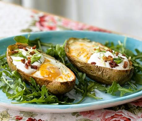 Loaded Potato Breakfast Skins