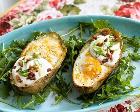 Loaded Potato Breakfast Skins