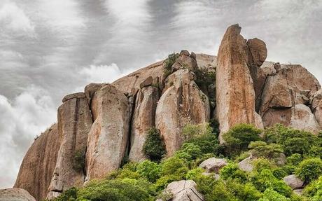 rock formation on Ramanagara hill 