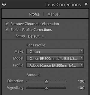 Lens Profile Correction