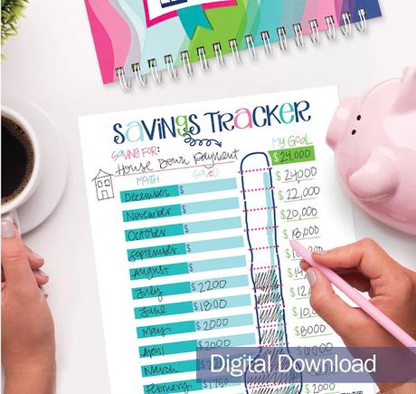 FREE Savings Tracker Printable