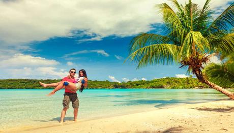 Couple Romancing in Fiji Island
