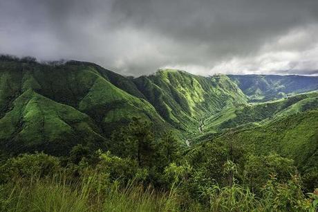 A view of the green hills in Shillong