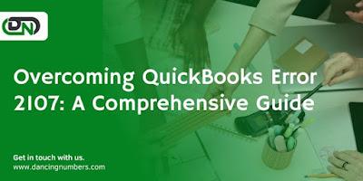 QuickBooks error 2107