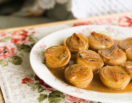 Miso Butter Roasted Onions