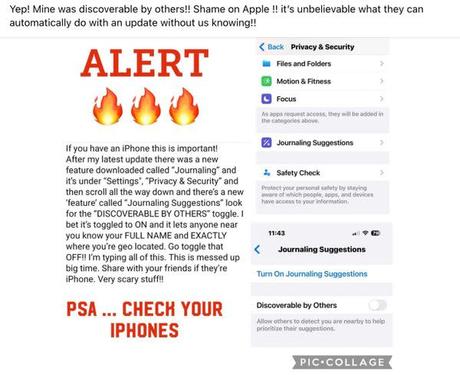 iPhone Rumor Warns These Privacy Settings Reveal Your Name and Location to Strangers Here are the facts