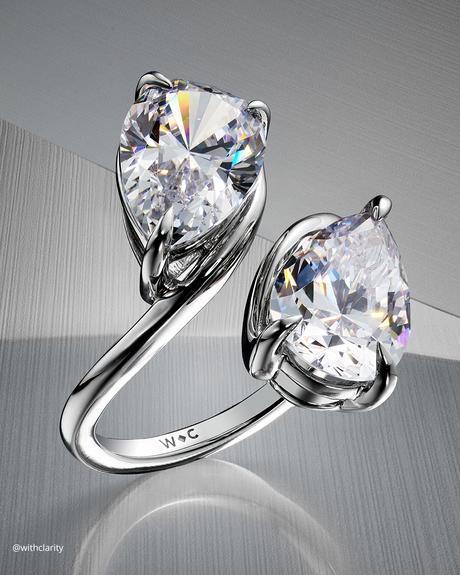 lab diamond vs natural diamond engagement rings toi et moi pear cut diamond withclarity