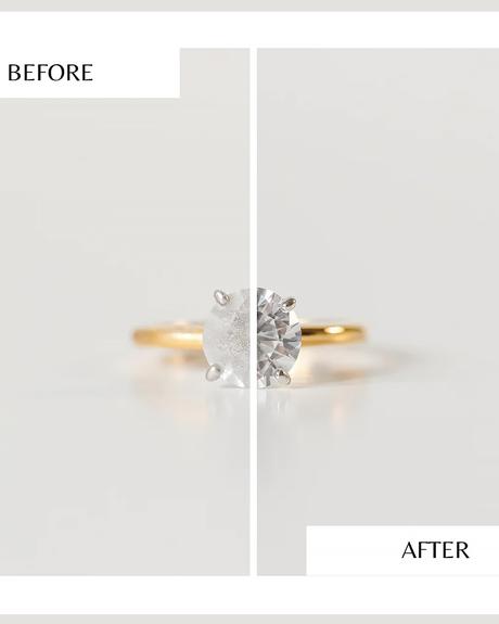 shinery ring cleaning set before and after