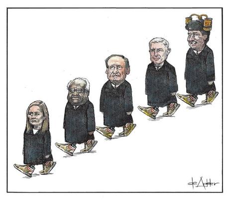 Wearing Trump's Gold Sneakers