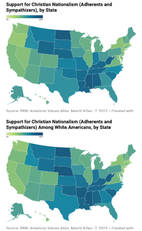 About 30% Would Be Happy With Christian Nationalism