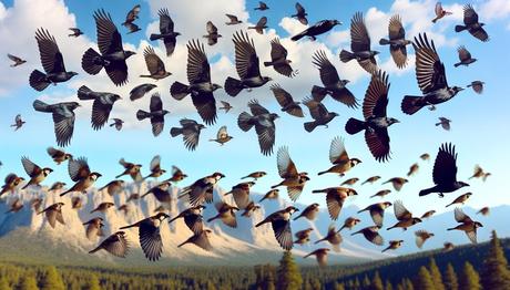 Do Ravens Flock Together? Social Life and Flocking behavior 3 comparing flocking patterns in birds