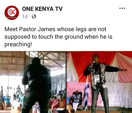 Meet Pàstor James Whose Legs Are Not Supposed To Touch The Ground When He’s Preaching (Photos)