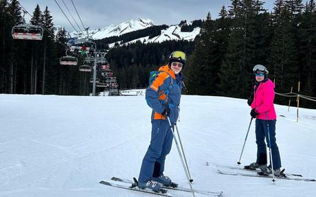 The reality of learning to ski as a married couple in middle age