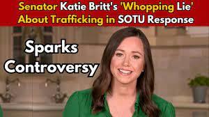 After spinning a web of lies to smear Joe Biden, Katie Britt defends her sex-trafficking tale, which was an apparent effort to help Donald Trump's campaign by making the president look weak on border issues