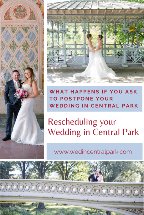 What Happens if I ask to Postpone my Wedding in Central Park?