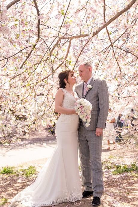 Kerry and Dave’s Elopement in Cherry Blossom Season in Central Park