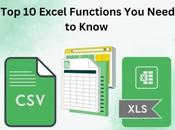 Excel Functions Need Know