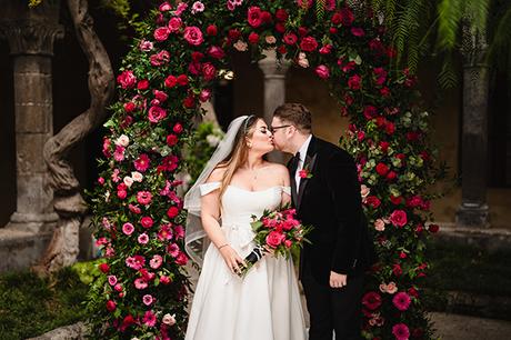 Lush pink floral wedding in Sorrento Italy | Alexandra & Declan