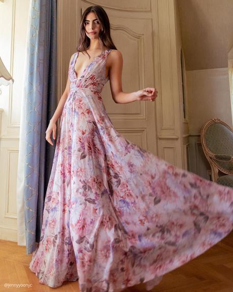 floral bridesmaid dresses pink long summer jennyyoonyc