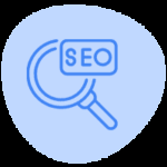 How Many SEO Keywords Should I Use? SEO magnifying glass icon