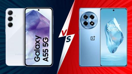 Samsung Galaxy A55 vs OnePlus 12R Compared