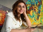 Anita Goel Defies Artistic Constraints, Knives Infusing Canvases with Energy