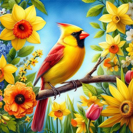 12 Yellow Cardinal Spiritual Meaning