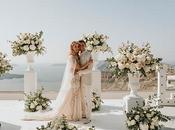 Elegant Floral-filled Wedding Santorini Laura Roberto