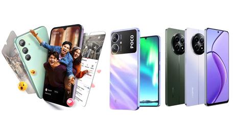 Realme 12x 5G vs Samsung Galaxy F15 5G vs Poco M6 5G comparison