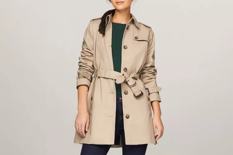 Spring Outfit Trends: Discover the Hottest Looks in 2024! 32 Tommy Hilfiger Belted Single-Breasted Trench