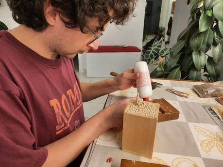 From penholder to DIY scissor holder How we repurposed bamboo chopsticks and a penholder into a handy scissor holder