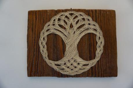 Our first string art project: a throwback to our beginning