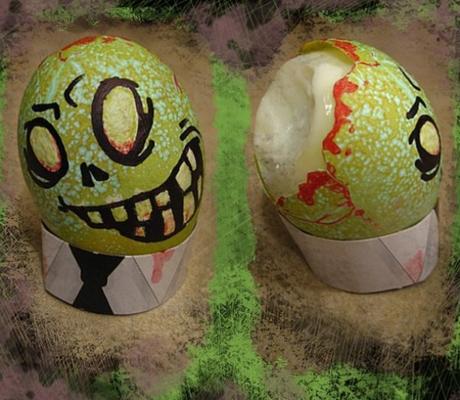 Zombie Painted Easter Eggs