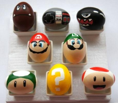 Super Mario World Painted Easter Eggs