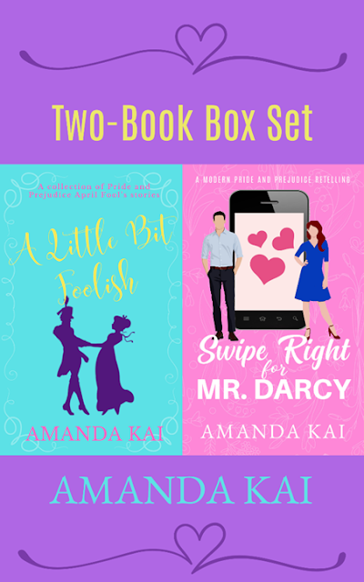 DOUBLE BOOK RELEASE! AMANDA KAI, A LITTLE BIT FOOLISH & SWIPE RIGHT FOR MR DARCY