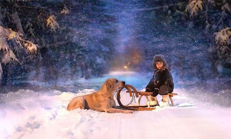 Russian Mother's Magical Pictures of Her Two Kids With Animals